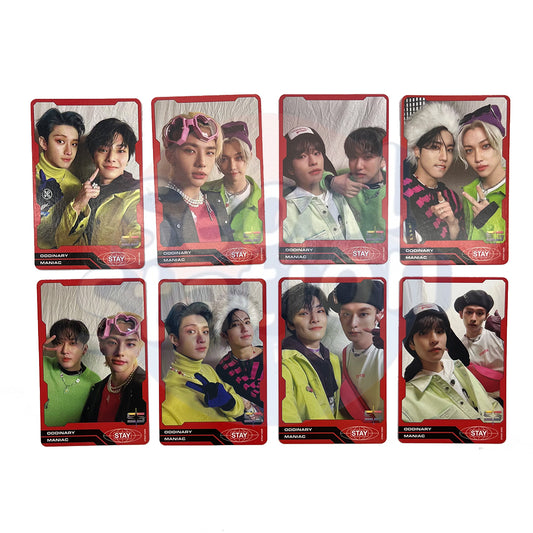 Stray Kids - ODDINARY - Mask Off Version - Trading Unit Photo Cards (Red)